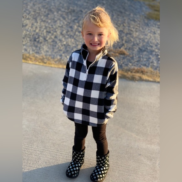 Three Children’s Place quarter zip fleece pullovers sz 5/6 - Picture 1 of 9